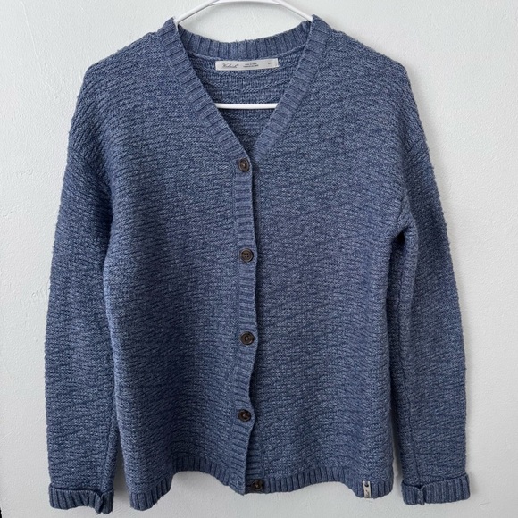 Woolrich blue button front knit cardigan - Picture 1 of 6